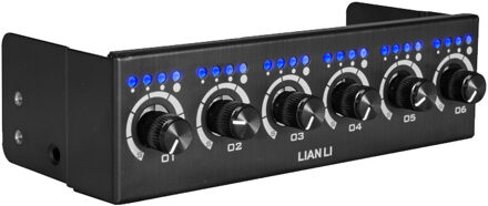 Lian Li PT-FN04B snelheidsregelaar voor ventilator Zwart