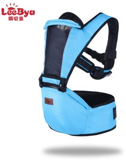 Libei Ya Baby Carrier Voor Hold-Stijl Multi-Functionele Baby Sling Vier Seizoenen Ademend Kruk licht blauw 202