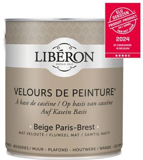 Libéron Muurverf Velours De Peinture Beige Paris-brest Fluweel Mat 2,5l