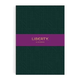 Liberty Dark Green Tudor A5 Embossed Journal - Galison