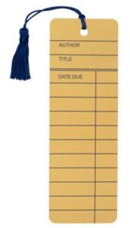 Library Card Bookmark