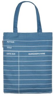 Library Card (Denim) Tote Bag - Out of Print
