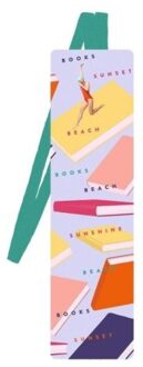 Libri_x boekenlegger met elastiek - sunset reading