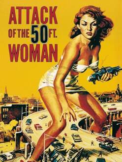 Liby - Attack Of The 50ft. Woman Kunstdruk 60x80cm