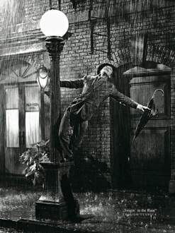 Liby - Gene Kelly Singing In The Rain Kunstdruk 50x70cm