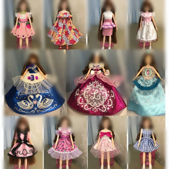 Licca Doll Clothes Fashion outfit dress lovely princess dressing dolls Girls DIY Dolls Accessories