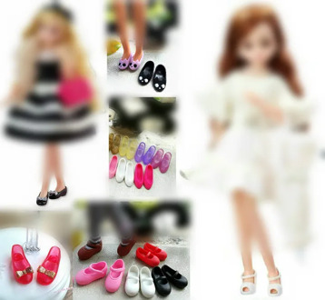 Licca Doll Shoes Fashion Female Doll Boots Ice Skates Shoes Dolls Accessories Doll Long Knees Boots Colorful Boots Doll Shoes