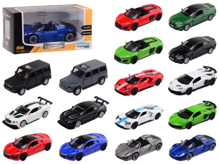 Licentie supercar schaal circa 1:42 Multikleur