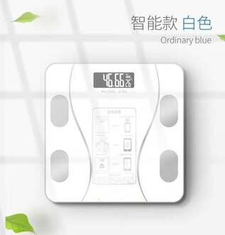 Lichaamsgewicht Bmi Schaal Balance Smart Elektronische Weegschaal Bad Weegschalen Huishoudelijke Led Digitale Weegschaal wit