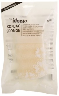 Lichaamsspons Idento Konjac Sponge Wave White 1 st