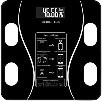 Lichaamsvet Mobiel Thuis Samenstelling Analyzer Nauwkeurige Digitale Draadloze Lcd-scherm Smart Fitness Met App Bluetooth Weegschaal