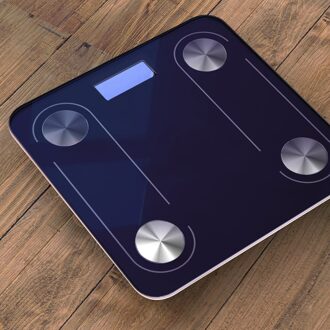 Lichaamsvet Schaal Batterij Aangedreven Smart Bluetooth Draadloze Digitale Badkamer Gewicht Bmi Schaal Body Samenstelling Monitor Analyzer blauw