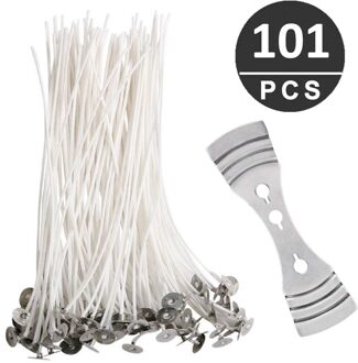 Licht 100 Stuk Katoen Kaars Lont 10Cm Pre-Waxed Voor Kaars Maken, kaars Diy Lamp Verjaardag Feestartikelen Katoen Kaarsenlont