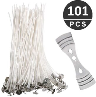 Licht 100 Stuk Katoen Kaars Lont 10Cm Pre-Waxed Voor Kaars Maken, kaars Diy Voor Thuisgebruik Producten Droshipping 100mm