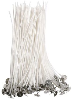 Licht 100 Stuk Katoen Kaars Wieken 15Cm Pre-Waxed Voor Kaars Maken, kaars Diy Accessoires Wicks Vervanging Diy Gebruik