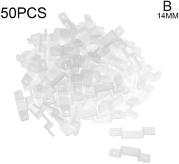 Licht Bar Waterdicht Vaste Gesp 14Mm Binnendiameter Siliconen 17Mm Lamp Buis Met Led Clip Bevestiging K5F7