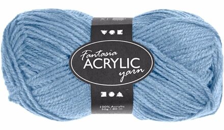 Licht blauw acryl 3-draads garen 80 meter
