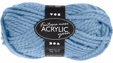 Licht blauw maxi acryl garen - 35 meter