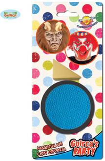 Licht Blauwe schmink met sponsje