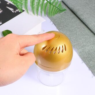 Licht Geel Mini Luchtreiniger Usb Deodorant Verwijderen Apparaat Aroma Diffuser Met Led Licht Voor Auto Gebruik gouden