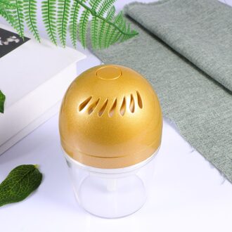 Licht Geel Mini Luchtreiniger Usb Deodorant Verwijderen Apparaat Aroma Diffuser Met Led Licht Voor Auto Gebruik gouden
