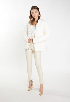 licht gewatteerd jack Dames cr Crème - S