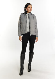 licht gewatteerd jack Dames grijs - maat M