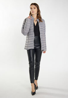 licht gewatteerd jack Dames grijs - S