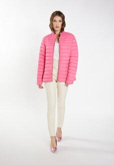 licht gewatteerd jack Dames roze - S