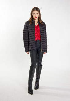 licht gewatteerd jack Dames zwart - S