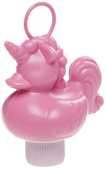 Licht roze eenhoorn badeendje badspeelgoed 12 cm