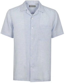Lichtblauw Katoenen Overhemd Canali , Blue , Heren - Xl,L,S