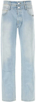 Lichtblauwe denim jeans - Klassieke pasvorm Vtmnts , Blue , Heren - W31,W33,W32
