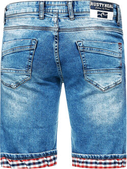 Lichtblauwe gebruikte "NOXON" Bermuda Jeans Shorts