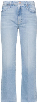 Lichtblauwe Gewassen Denim Jeans Mother , Blue , Dames - W25,W26