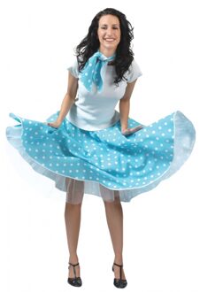 Lichtblauwe jaren 50 rok