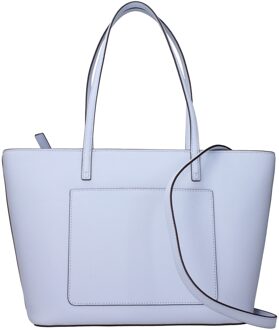 Lichtblauwe Leren Schoudertas - One Size