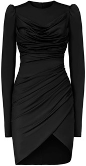 Lichtbloemen Mini Jurk MVP wardrobe , Black , Dames - M,S,Xs,2Xs