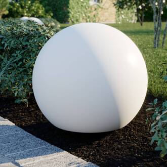 Lichtbol Cumulus L voor in de tuin, Ø 60 cm wit
