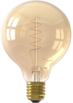 Lichtbron Globelamp Flex 9,5 cm Goud E27 - - Breedte: 9.60 cm