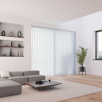 Lichtdoorlatende Verticale Lamellen Wit 180 X 260 Cm