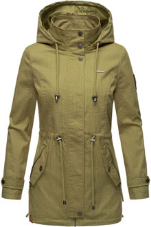 lichte dames tussenjas met afneembare capuchon - maat Groen