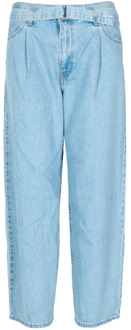 Lichte Denim Baggy Jeans met Zakken Levi's , Blue , Dames - W28 L28