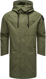 lichte herenjas Yaroon van katoen met lange pasvorm - maat Groen