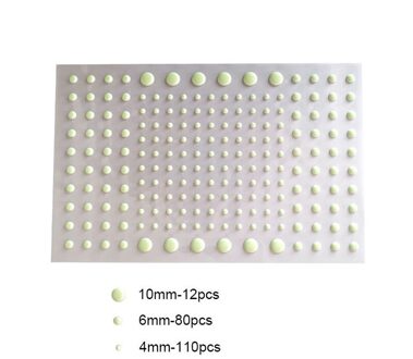 Lichtgevende 3D Sterren Stippen Muursticker Kinderkamer Slaapkamer Home Decoration Decal Glow In The Dark Diy Fluorescerende Stickers 211/202Pcs dots