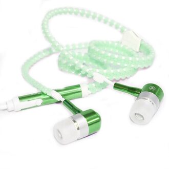 Lichtgevende Headset Muziek Bedrade Koptelefoon Gloeiende Rits Oordopje Sport Oordopjes Voor Iphone Samsung Xiaomi 3.5Mm Headset Plug