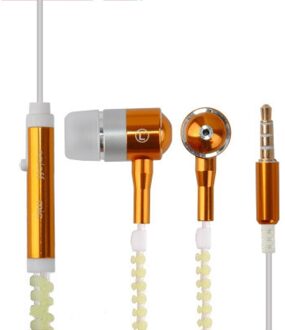 Lichtgevende Headset Muziek Bedrade Koptelefoon Gloeiende Rits Oordopje Sport Oordopjes Voor Iphone Samsung Xiaomi 3.5Mm Headset Plug