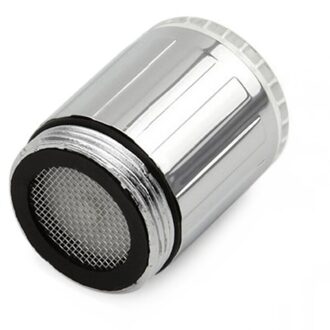 Lichtgevende LED Water Kraan Douche Tap Wastafel Water Nozzle Badkamer Keuken Heater Kranen Thermostaat Blauw 7 Kleuren Bubbler