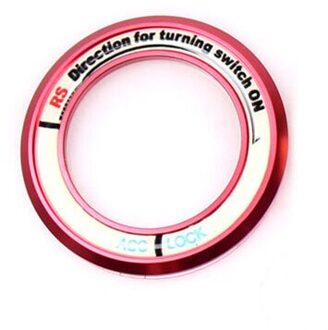 Lichtgevende legering Auto Contactslot cover auto accessoires Voor TOYOTA COROLLA En LEVIN RAV4 Highlander Rood