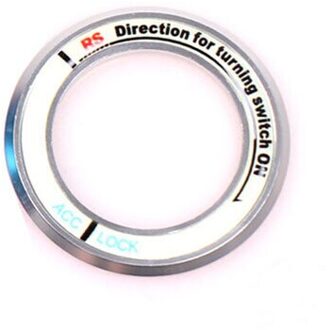 Lichtgevende legering Auto Contactslot cover auto accessoires Voor TOYOTA COROLLA En LEVIN RAV4 Highlander Zilver